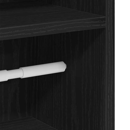 Badkamerkast Met Rolhouder 20,5X22X90 Cm Zwart