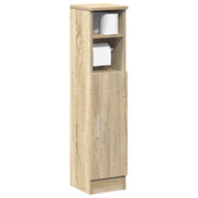 Badkamerkast met rolhouder 20.5x22x90 cm sonoma eiken