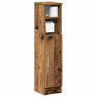 Badkamerkast 20,5x22x90 cm oud houtkleurig