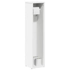 Bathroom cabinet with toilet roll holder 20.5x20x90 cm white