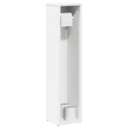 Badkamerkast 20,5x20x90 cm wit met rolhouder