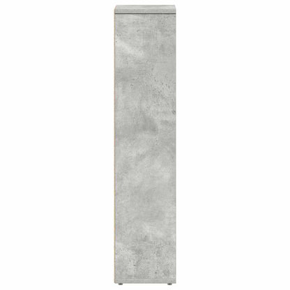 Badkamerkast met rolhouder betongrijs 20,5x20x90 cm