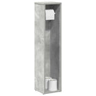Bathroom cabinet with roll holder concrete grey 20.5x20x90 cm