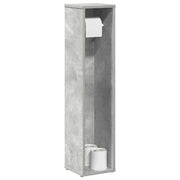 Badkamerkast 20,5x20x90 cm betongrijs met rolhouder