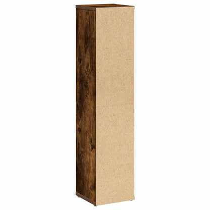 Badkamerkast met rolhouder gerookt eiken 20,5x20x90 cm