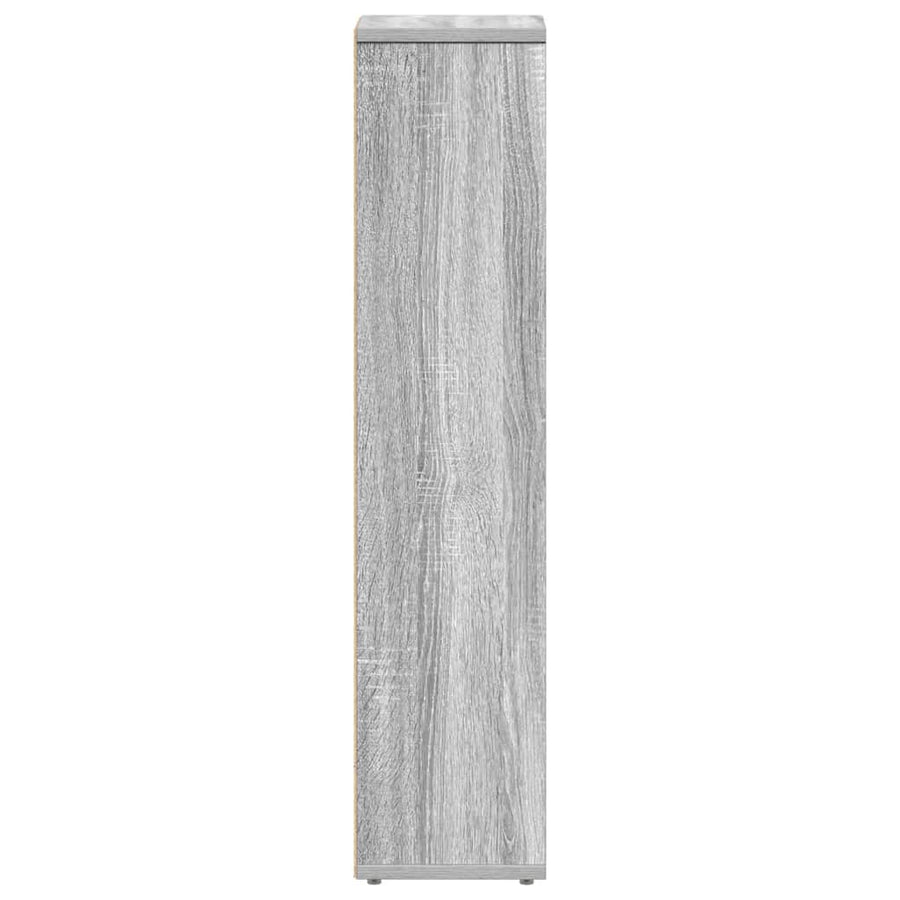 Badkamerkast met rolhouder grijs Sonoma 20,5x20x90 cm