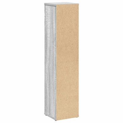 Badkamerkast met rolhouder grijs Sonoma 20,5x20x90 cm
