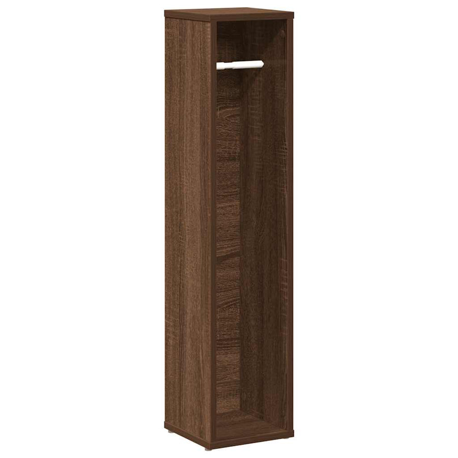 Badkamerkast met rolhouder Bruin Eiken 20,5x20x90 cm