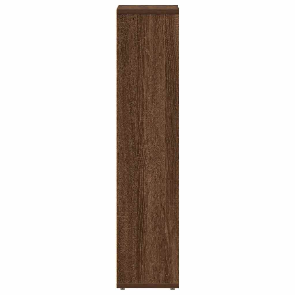 Badkamerkast met rolhouder Bruin Eiken 20,5x20x90 cm