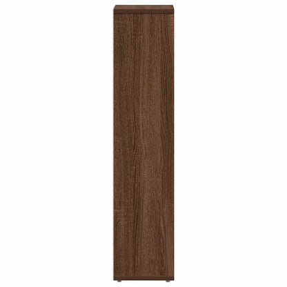 Badkamerkast met rolhouder Bruin Eiken 20,5x20x90 cm