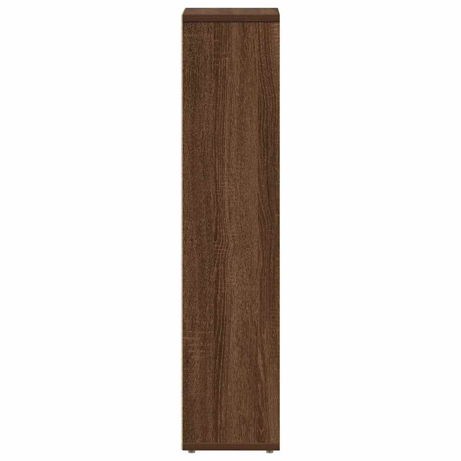 Badkamerkast met rolhouder Bruin Eiken 20,5x20x90 cm
