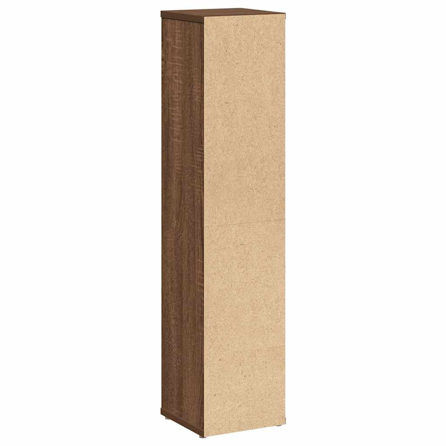 Badkamerkast met rolhouder Bruin Eiken 20,5x20x90 cm