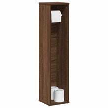 Badkamerkast met rolhouder Bruin Eiken 20,5x20x90 cm