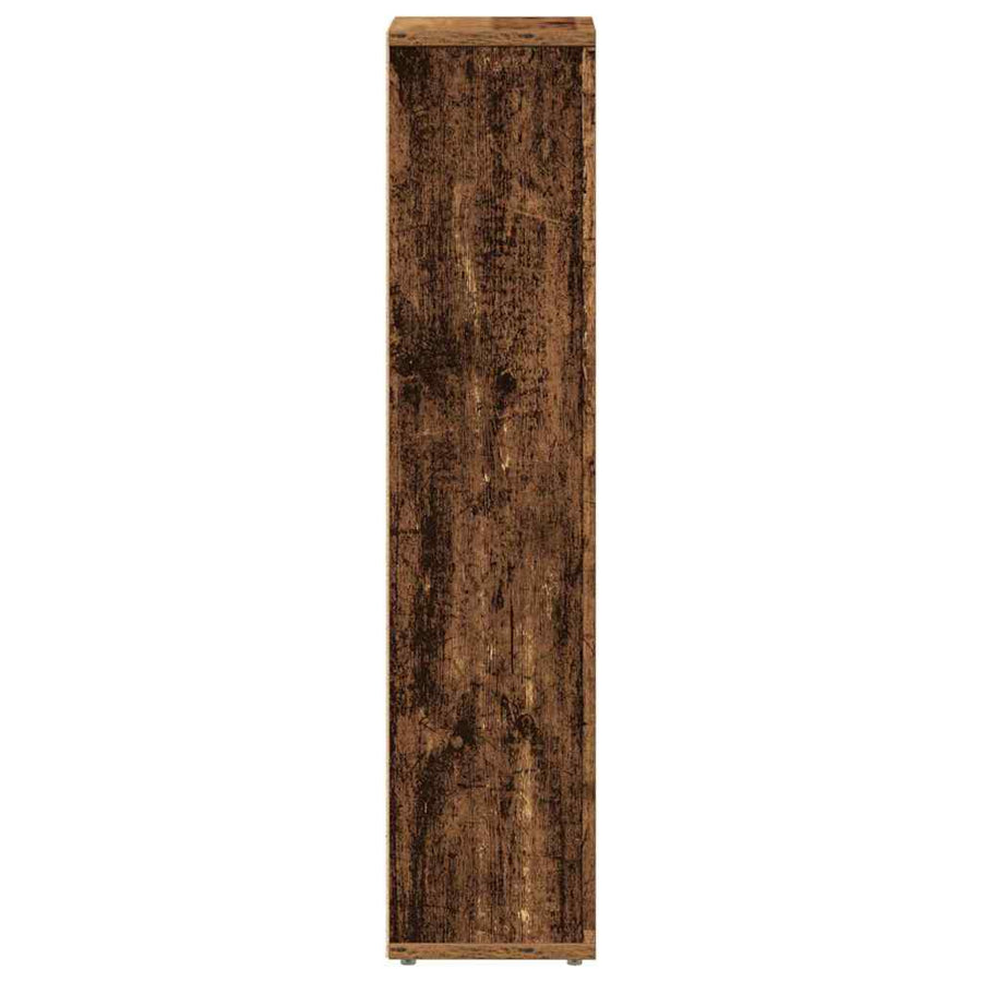 Badkamerkast met rolhouder oud hout 20,5x20x90 cm