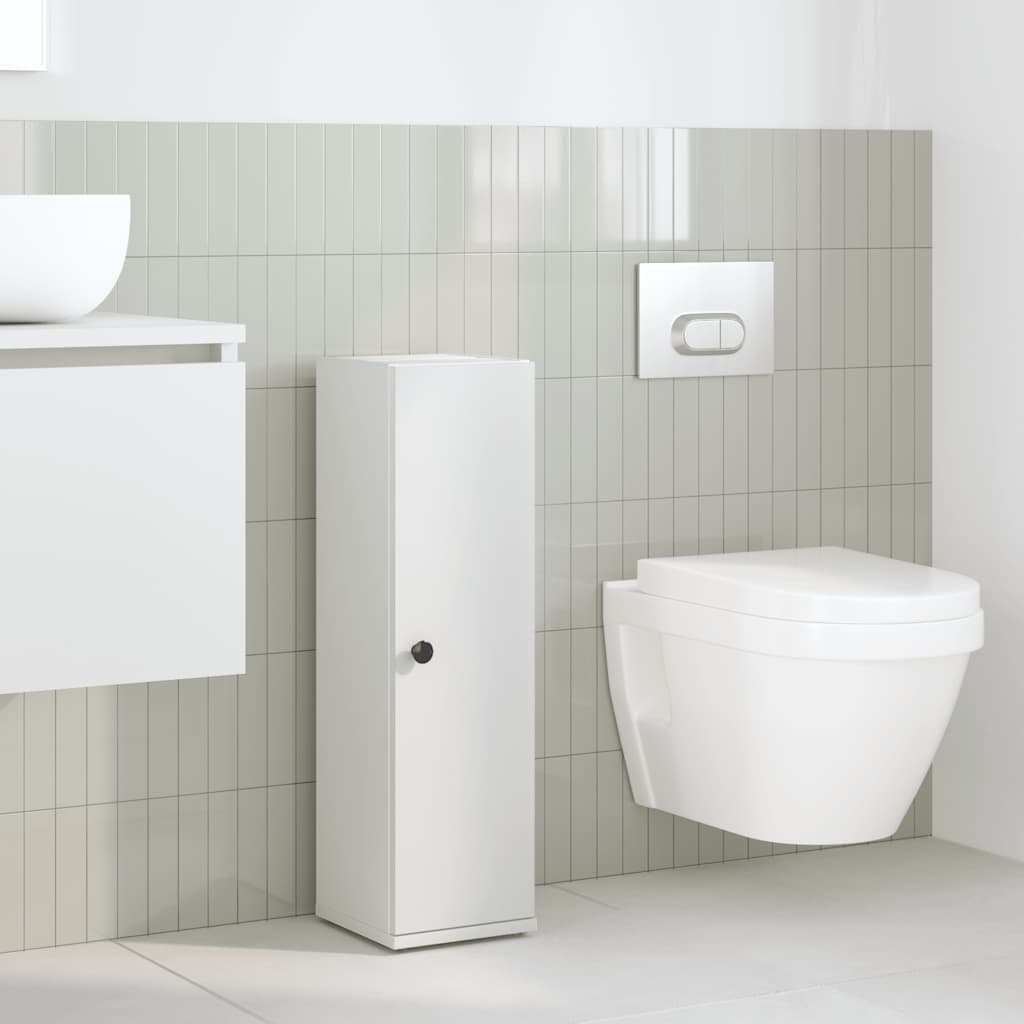 Badkamerkast Met Rolhouder 20,5X22X72 Cm Wit