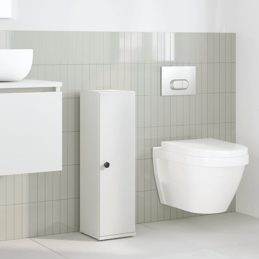 Badkamerkast Met Rolhouder 20,5X22X72 Cm Wit