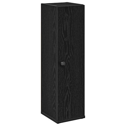Badkamerkast met rolhouder 20,5x22x72 cm zwart
