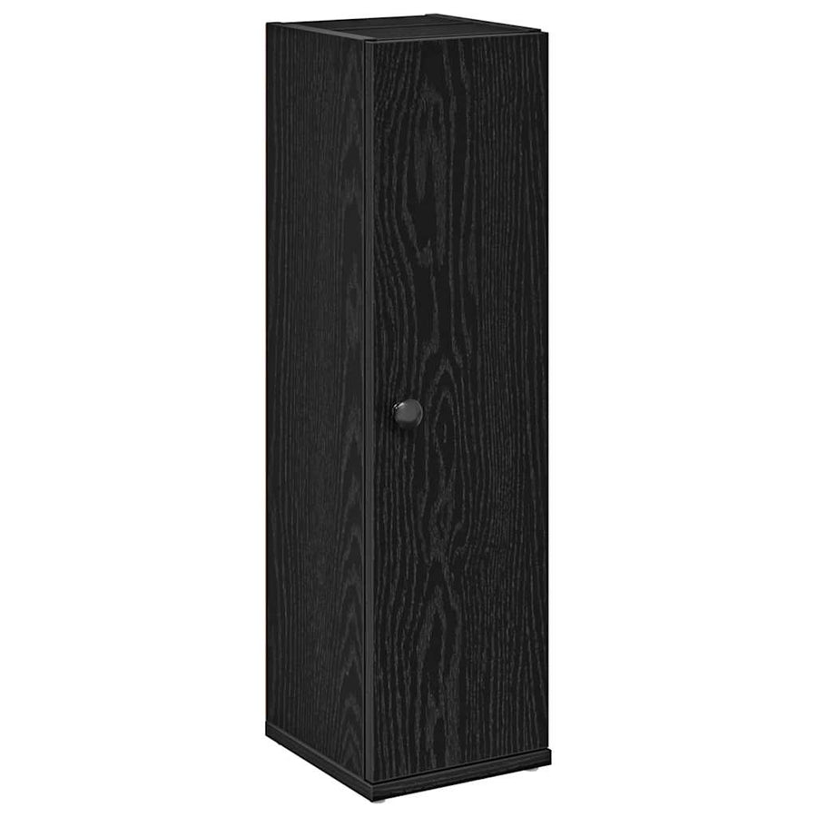 Badkamerkast met rolhouder 20,5x22x72 cm zwart