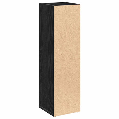 Badkamerkast met rolhouder 20,5x22x72 cm zwart