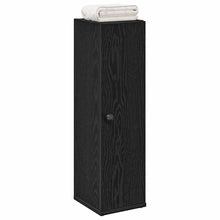 Badkamerkast met rolhouder 20,5x22x72 cm zwart