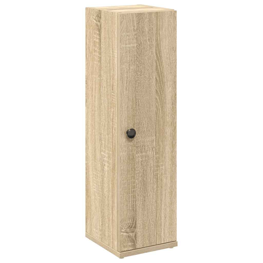 Badkamerkast met rolhouder 20,5x22x72 cm sonoma eikenkleurig