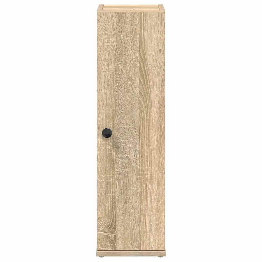 Badkamerkast met rolhouder 20,5x22x72 cm sonoma eikenkleurig