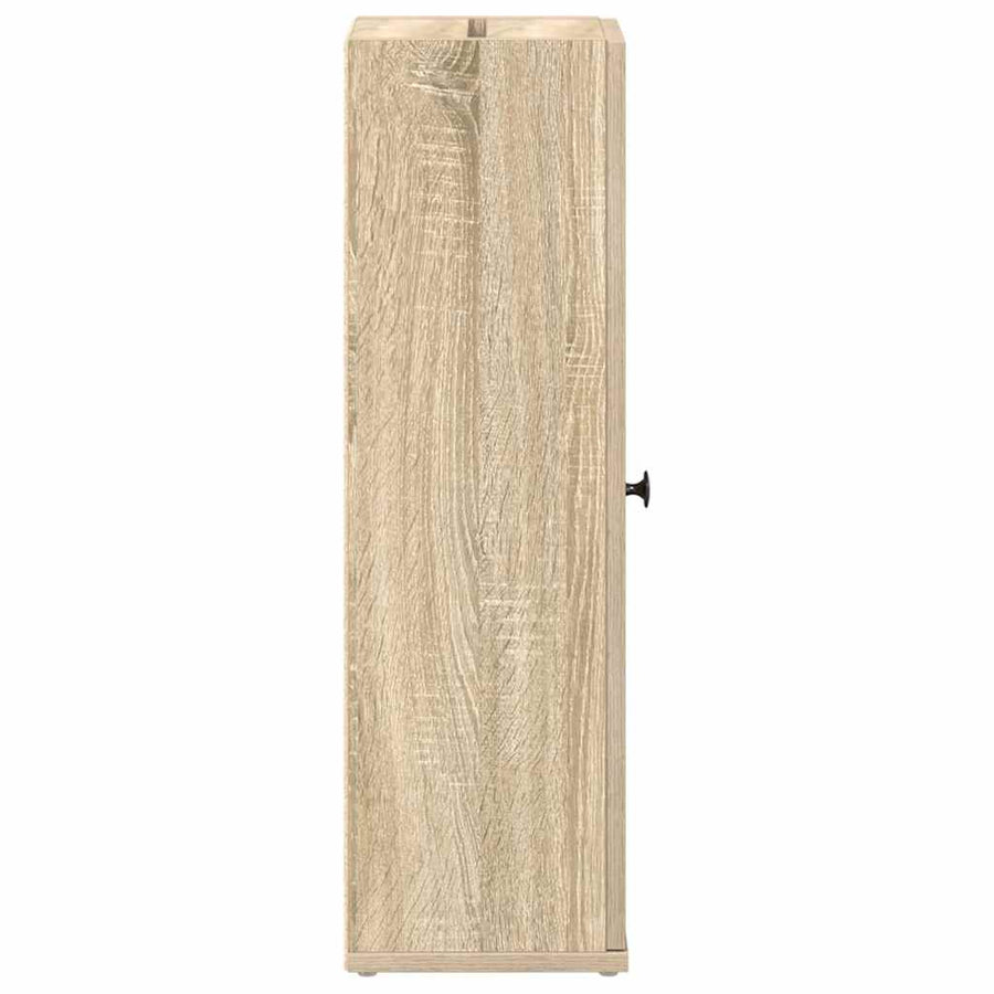 Badkamerkast met rolhouder 20,5x22x72 cm sonoma eikenkleurig