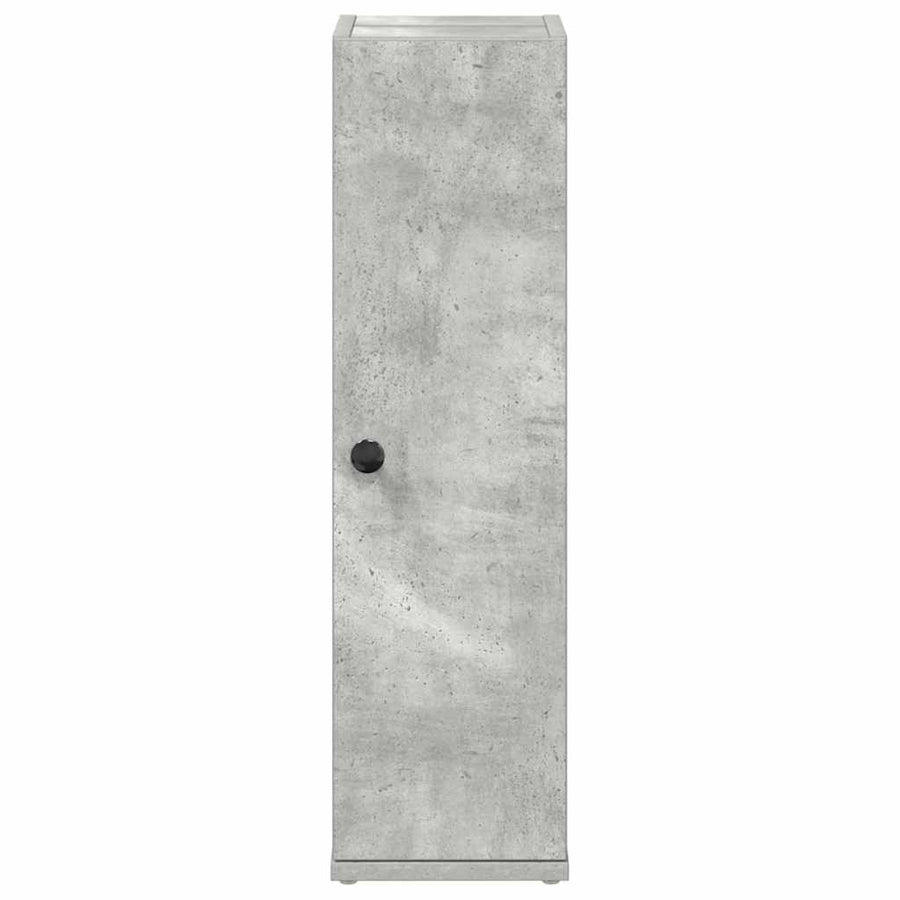 Badkamerkast met rolhouder 20,5x22x72 cm betongrijs