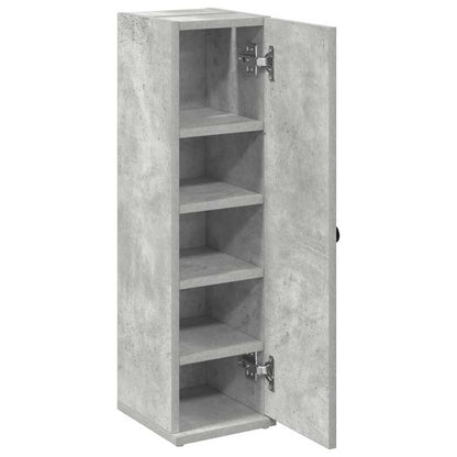 Badkamerkast met rolhouder 20,5x22x72 cm betongrijs