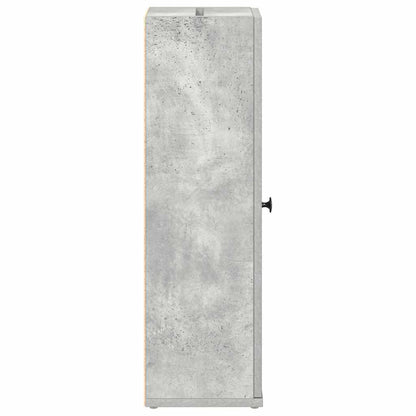 Badkamerkast met rolhouder 20,5x22x72 cm betongrijs