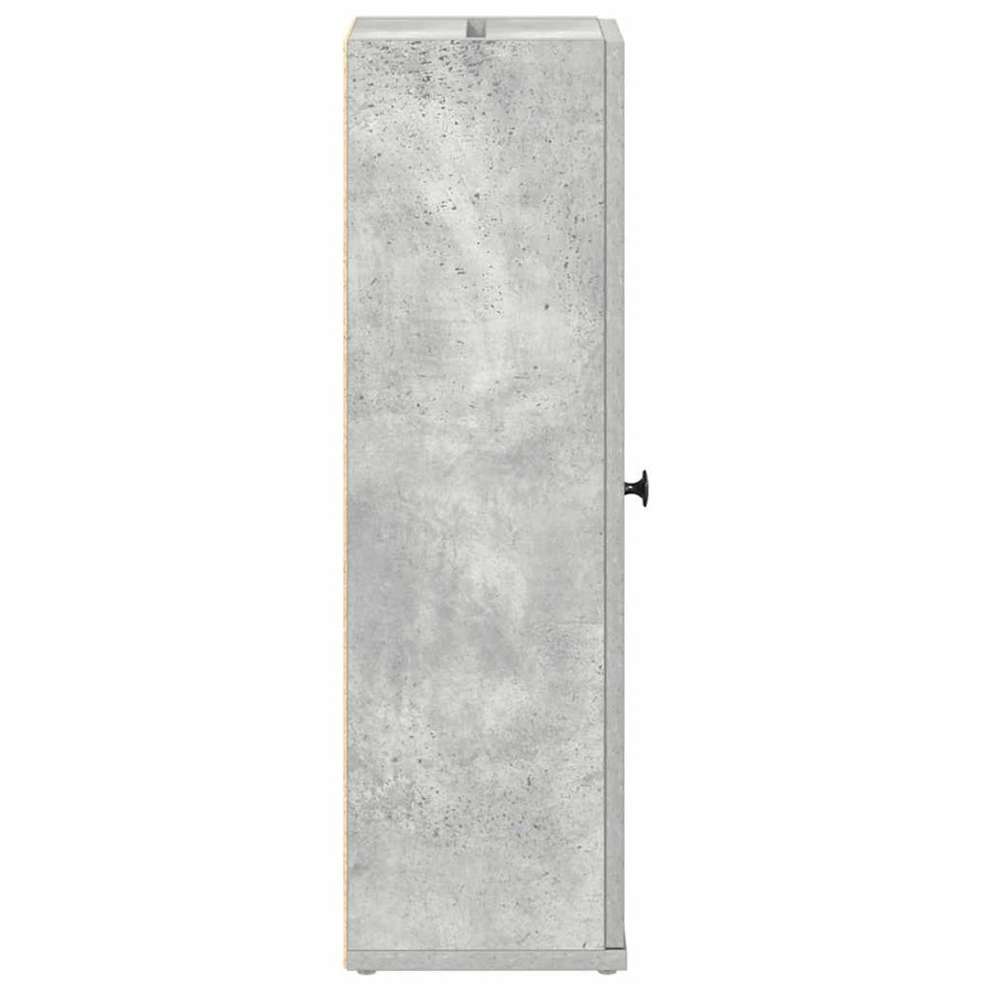 Badkamerkast met rolhouder 20,5x22x72 cm betongrijs