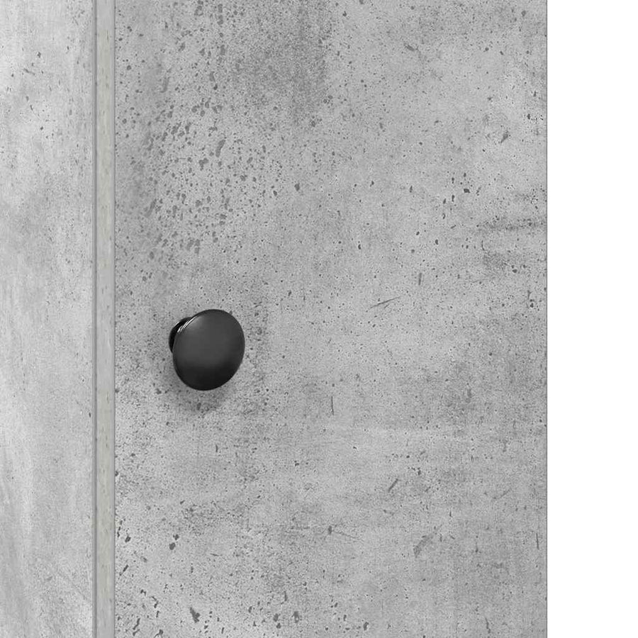 Badkamerkast met rolhouder 20,5x22x72 cm betongrijs