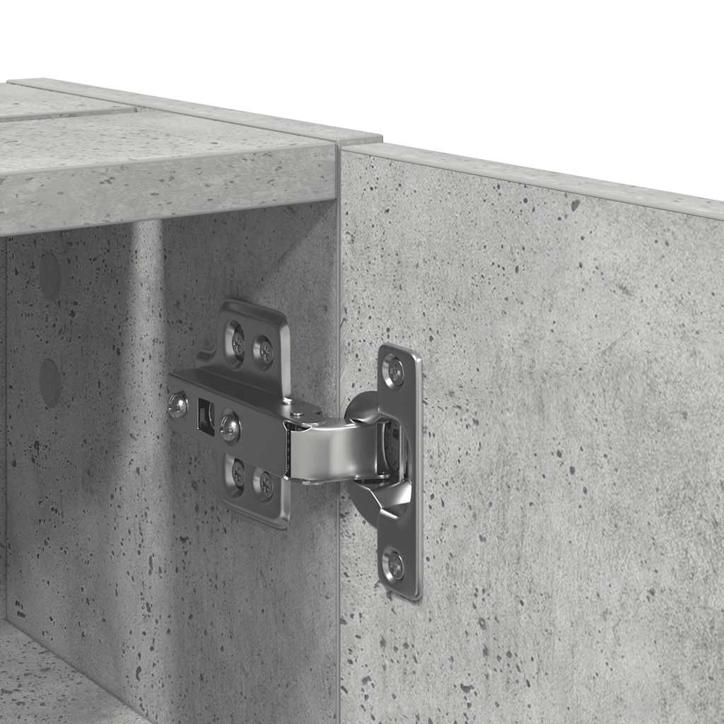 Badkamerkast met rolhouder 20,5x22x72 cm betongrijs