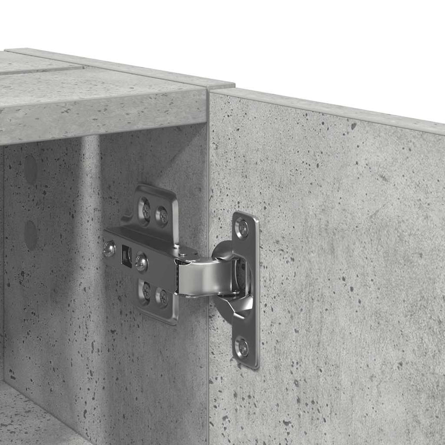 Badkamerkast met rolhouder 20,5x22x72 cm betongrijs