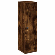 Badkamerkast met rolhouder 20,5x22x72 cm gerookt eikenkleurig