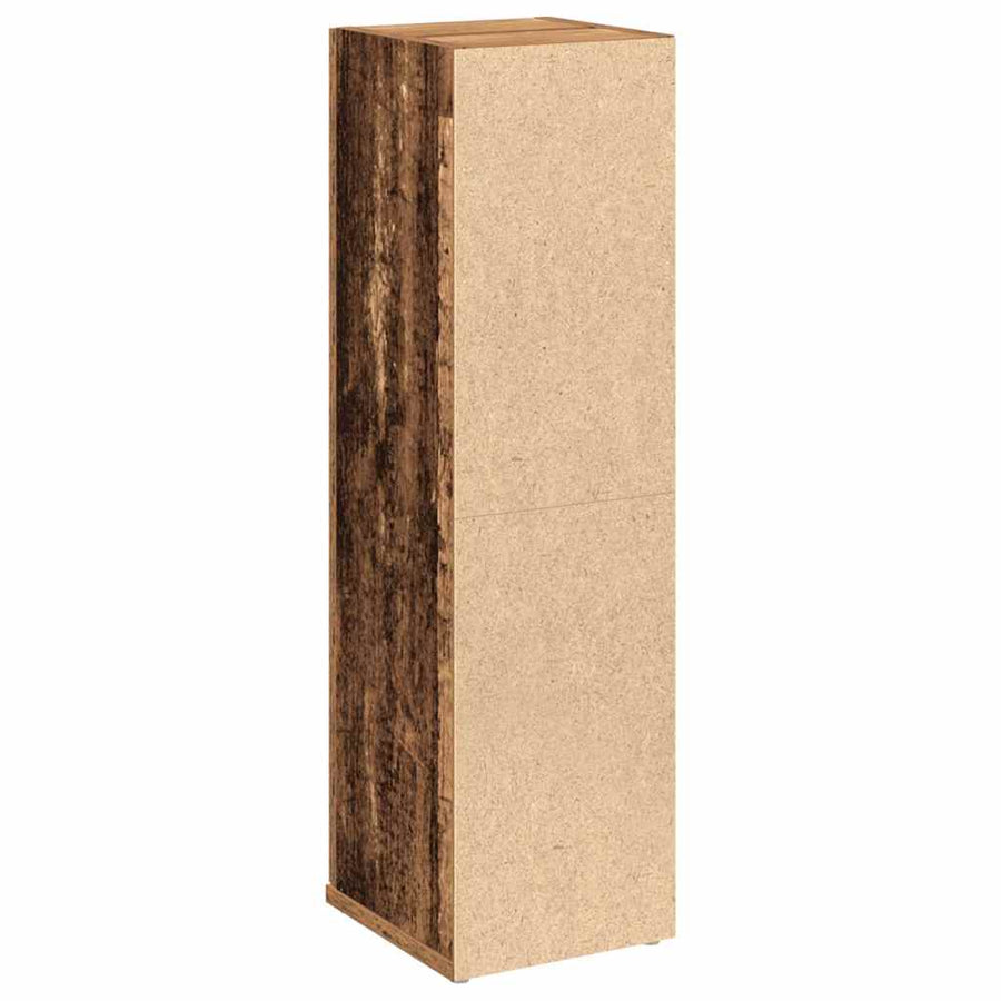 Badkamerkast met rolhouder 20,5x22x72 cm oud houtkleurig
