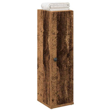 Badkamerkast met rolhouder 20,5x22x72 cm oud houtkleurig