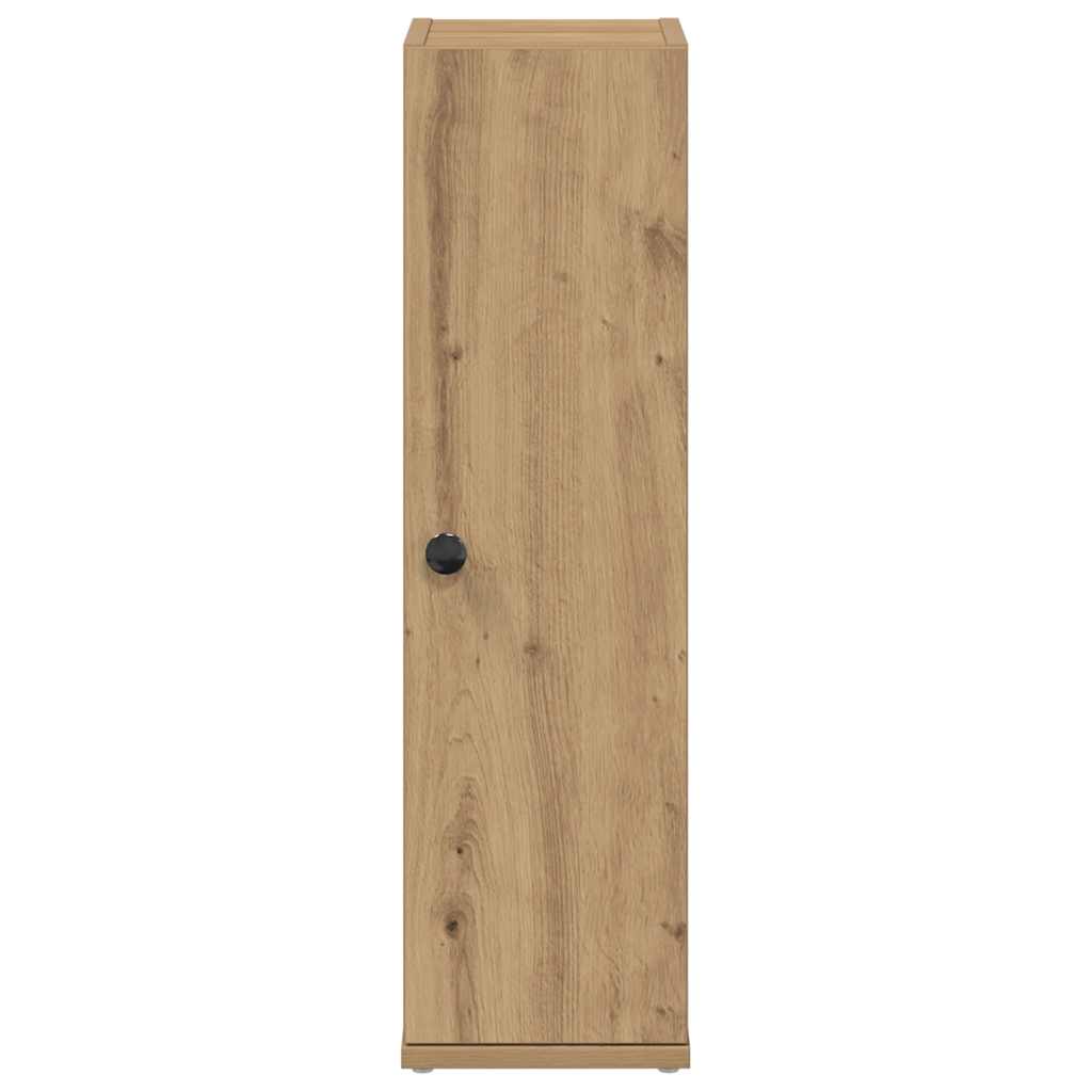 Badkamerkast Met Rolhouder 20,5X22X72 Cm Artisanaal Eikenkleur artisanaal eikenkleurig