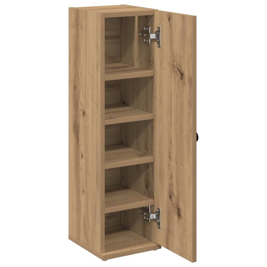 Badkamerkast Met Rolhouder 20,5X22X72 Cm Artisanaal Eikenkleur artisanaal eikenkleurig
