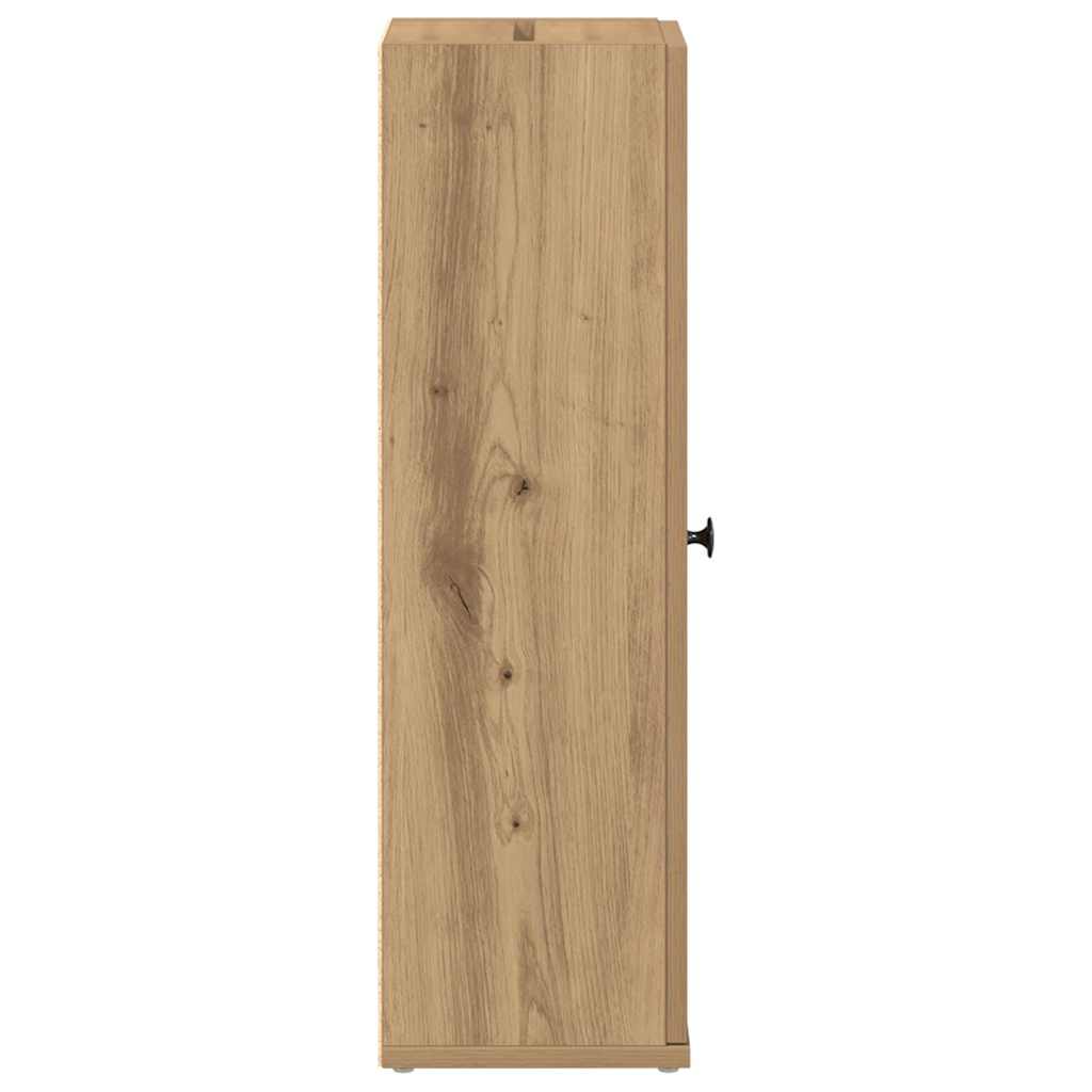 Badkamerkast Met Rolhouder 20,5X22X72 Cm Artisanaal Eikenkleur artisanaal eikenkleurig