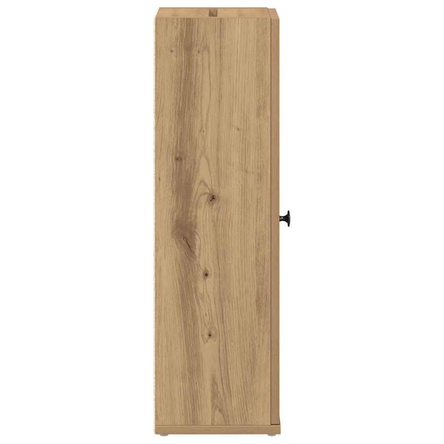 Badkamerkast Met Rolhouder 20,5X22X72 Cm Artisanaal Eikenkleur artisanaal eikenkleurig
