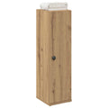 Badkamerkast met rolhouder 20,5x22x72 cm artisanaal eikenkleur
