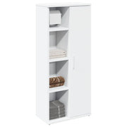 Badkamerkast 39x22x90 cm wit rolhouder