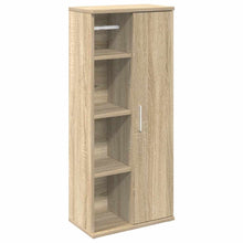 Badkamerkast met rolhouder 39x22x90 cm sonoma eikenkleurig