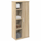 Bathroom cabinet with toilet roll holder 39x22x90 cm Sonoma oak-coloured