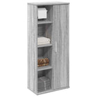 Bathroom Cabinet with Roll Holder 39x22x90 cm Grey Sonoma Oak