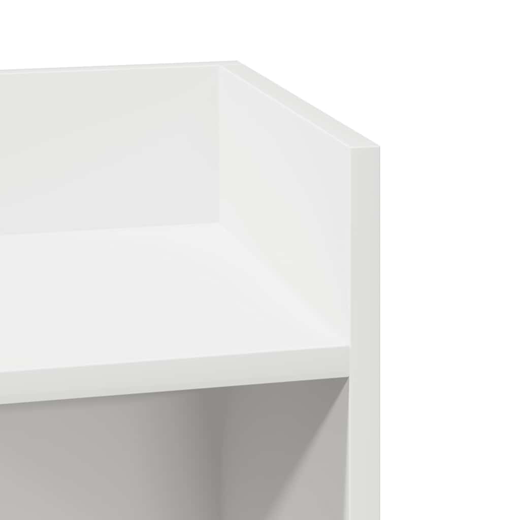 Bijzettafeltje met plank 25,5x27x60 cm zwart