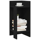 Bijzettafels 2 st 25,5x27x60 cm zwart