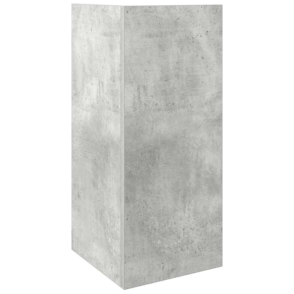 Bijzettafeltje met plank 25,5x27x60 cm betongrijs