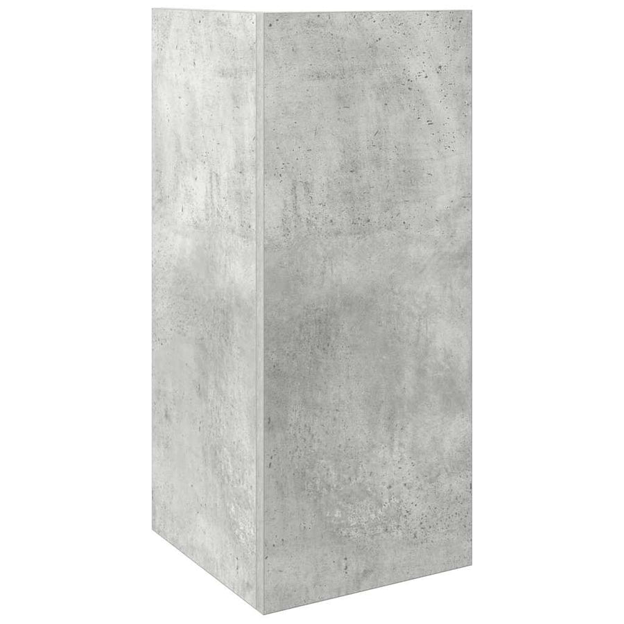 Bijzettafeltje met plank 25,5x27x60 cm betongrijs